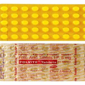 Folic Acid 5mg Tablet Folvite