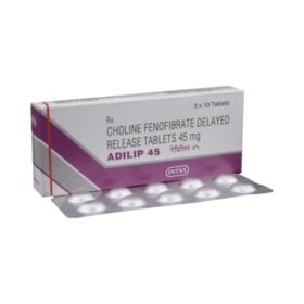 Fenofibrate 45mg Tablet Adilip