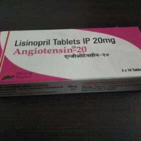 Lisinopril 20mg Tablet Angiotensin