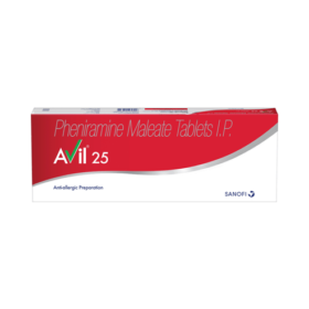 Pheniramine 25mg Tablet Avil