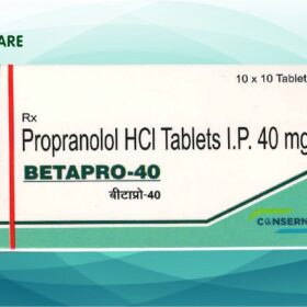 Propanolol 40mg Tablet Betapro 40