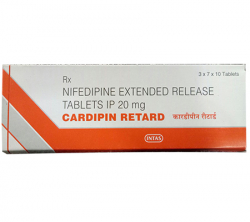 Nifedipine 20mg Capsule Cardipin Retard