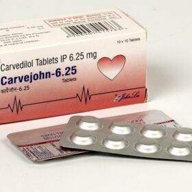 Carvejohn 6.25mg Tablet Carvedilol