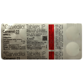 Carvenol 25mg Tablet Carvedilol