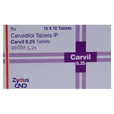 Carrvil 6.25mg Tablet Carvedilol