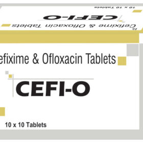 Cefixime+Ofloxacin 200mg+200mg Cefi O 200 Tablet