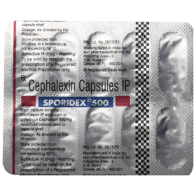 Cefalexin 500mg Sporidex Capsule