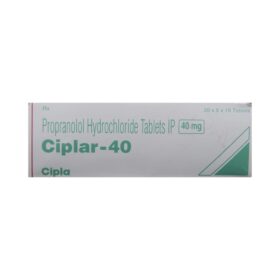 Propanolol 40mg Tablet Ciplar
