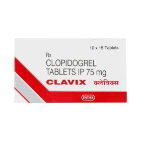 clavix 75 mg tablet – Clopidogrel(75mg)