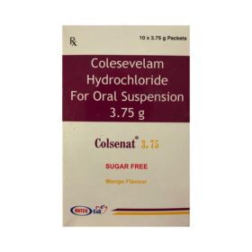 Colesevelam hydrochloride  Oral suspension 3.75gm Colsenat sachet