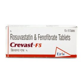 Fenofibrate+Rosuvastatin 67mg+5mg Crevast-F 5 Tablet