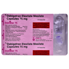 Dabistar 75mg Capsule Dabigatran
