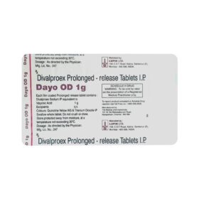 Dayo OD 1000mg Tablet Divalproex