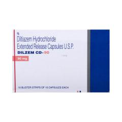 Diltiazem 90mg Capsule Dilzem CD