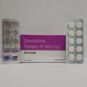Doxofylline+Montelukast 400mg/10mg Doxozip Tablet