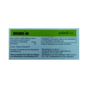 Duloxetine 40mg Tablet Duloxee