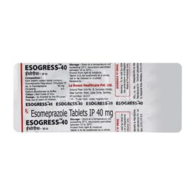 Esomeprazole 40mg Tablet Esogress