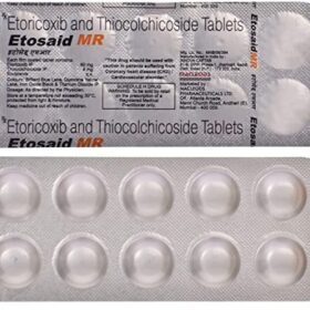 Etoricoxib+Thiocolchicosidein 60mg+4mg Etosaid MR Tablet