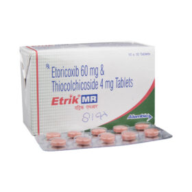 Etoricoxib+Thiocolchicosidein 60mg+4mg Etrik MR Tablet
