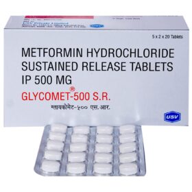 Metformin 500mg Tablet Glycomet