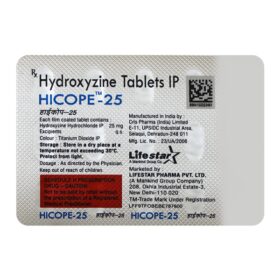 Hicope 25mg Tablet Hydroxyzine