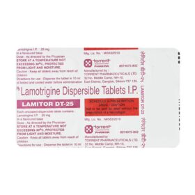 Lamitor DT 25mg Tablet Lamotrigine