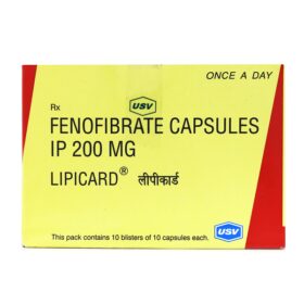 Fenofibrate 200mg Capsule Lipicard