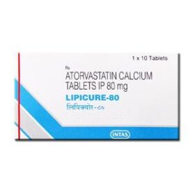 Lipicure 80mg Tablet Atorvastatin