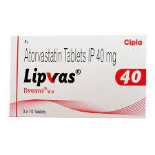 Lipvas 40mg Tablet Atorvastatin