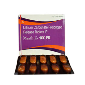 Lithium Carbonate 400mg Manilith PR Tablet