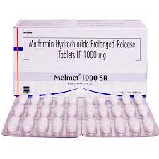 Melmet SR 1000mg Tablet Metformin