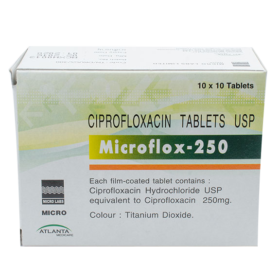 Ciprofloxacin 250mg Tablet Microflox