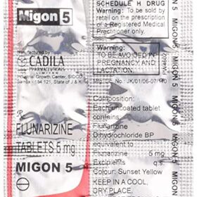 Flunarizine 5mg Tablet Migon