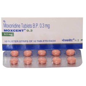 Moxonidine  0.3mg Tablet Moxcent