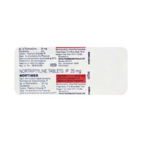 Nortriptyline 25mg Tablet Nortimer