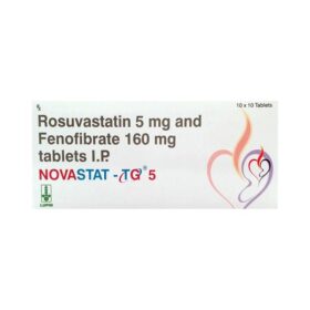 Fenofibrate+Rosuvastatin 160mg+5mg Novastat-TG 5 Tablet