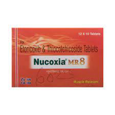 Etoricoxib+Thiocolchicosidein 60mg+8mg Nucoxia MR8 Tablet