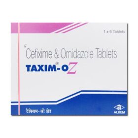 Cefixime+ornidazole 200mg/500mg Taxim-OZ Tablet