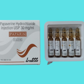 Papaverine 30mg Paparin 2ml Injection