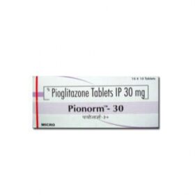Pioglitazone 30mg Tablet Pionorm