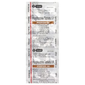 Pioglitazone 30mg Tablet Piopod