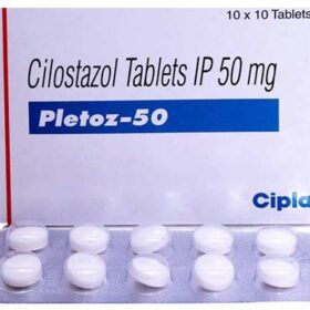 Cilostazol  50mg Tablet Pletoz