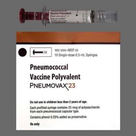 Pneumococcal Polysaccharide Vaccine 25mg Injection Pneumovax 23