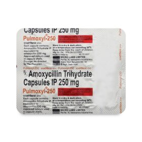 Pulmoxyl 250mg Capsule Amoxycillin