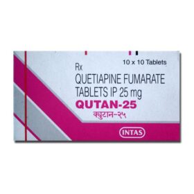 Qutan  25mg Tablet Quetiapine