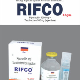Piperacillin Tazobactum 4000mg+500mg Rifco 4.5 Injection