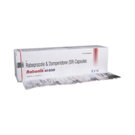 Domperidone+Rabeprazole 30mg+40mg Rabonik 40 DSR Capsule