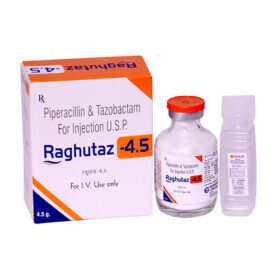 Piperacillin Tazobactum 4000mg+500mg Raghutaz 4.5 Injection