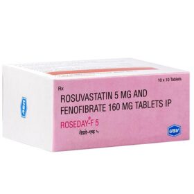 Fenofibrate+Rosuvastatin 160mg+5mg Roseday-F 5 Tablet