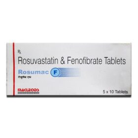 Fenofibrate+Rosuvastatin 67mg+10mg Rosumac-F 10 Tablet